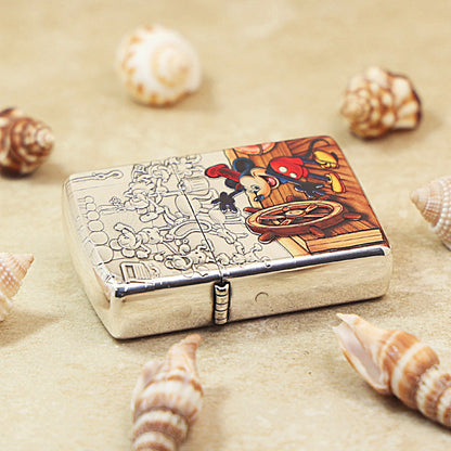 Zippo Heavy-duty Argent-Layered Embossed & Painted Classic Mickey - 162-DS06