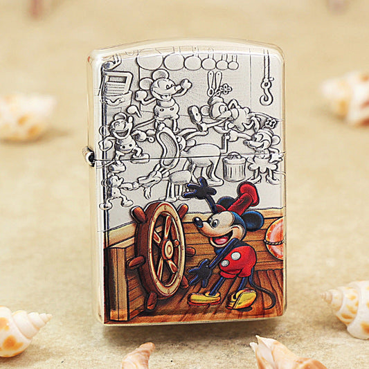 Zippo Heavy-duty Argent-Layered Embossed & Painted Classic Mickey - 162-DS06