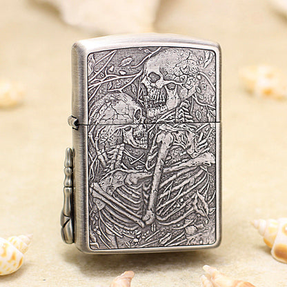 Zippo Heavy-duty Tumbled Steel 'Til Death Do Us Part' - DS153
