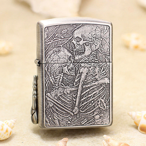 Zippo Heavy-duty Tumbled Steel 'Til Death Do Us Part' - DS153