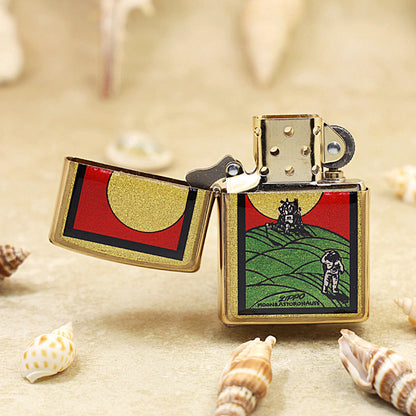 Zippo Astronaut and the Moon Gold Plate - Figure Collection - JP57