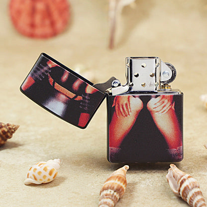 Zippo Obsidian Matte 'Black Temptation' Hue Print - DS135