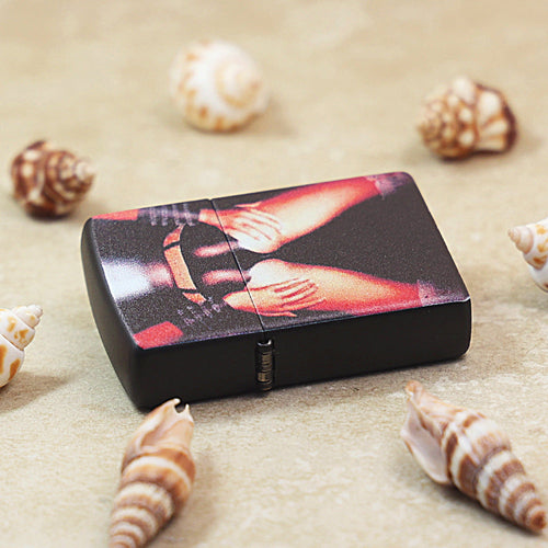 Zippo Obsidian Matte 'Black Temptation' Hue Print - DS135