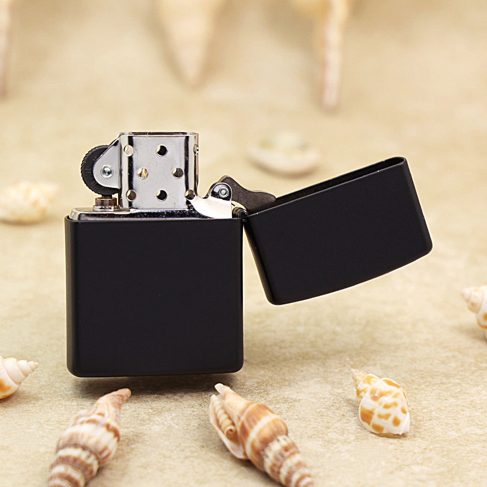 Zippo Obsidian Matte Hue Decorated Soccer Pin-Up Maiden - CS26