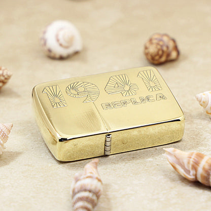 Zippo Textured Bronze 1941 Replica Chiseled Number - CC107