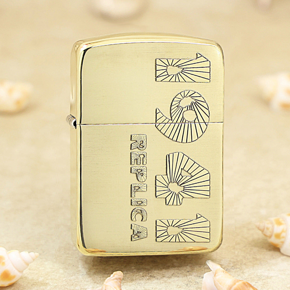 Zippo Textured Bronze 1941 Replica Chiseled Number - CC107
