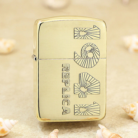 Zippo Textured Bronze 1941 Replica Chiseled Number - CC107