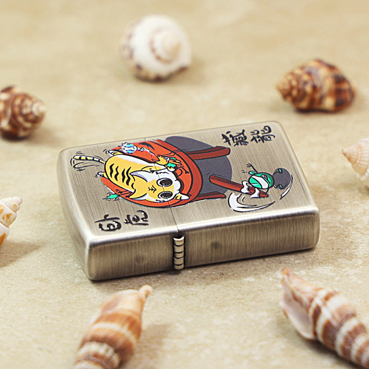 Zippo Textured Smoked Steel 'Crouching Tiger Hidden Dragon' - DS128
