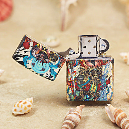 Zippo Hue Decorated Fierce Demon Queller Warrior - CS07