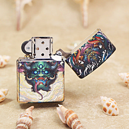 Zippo Hue Decorated Fierce Demon Queller Warrior - CS07