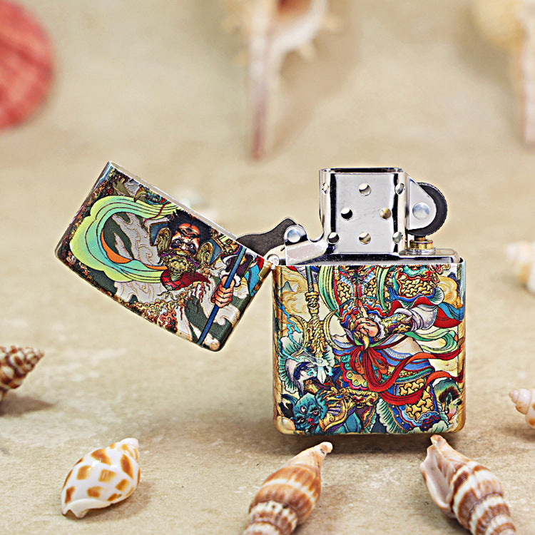 Zippo Hue Decorated Magnificent Chinese Door Protector Warrior - CS06