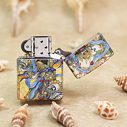 Zippo Hue Decorated Magnificent Chinese Door Protector Warrior - CS06