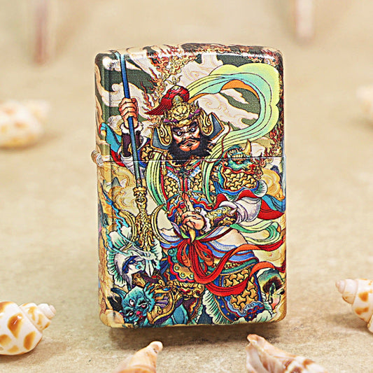 Zippo Hue Decorated Magnificent Chinese Door Protector Warrior - CS06