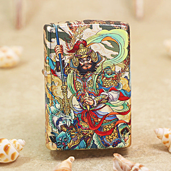 Zippo Hue Decorated Magnificent Chinese Door Protector Warrior - CS06
