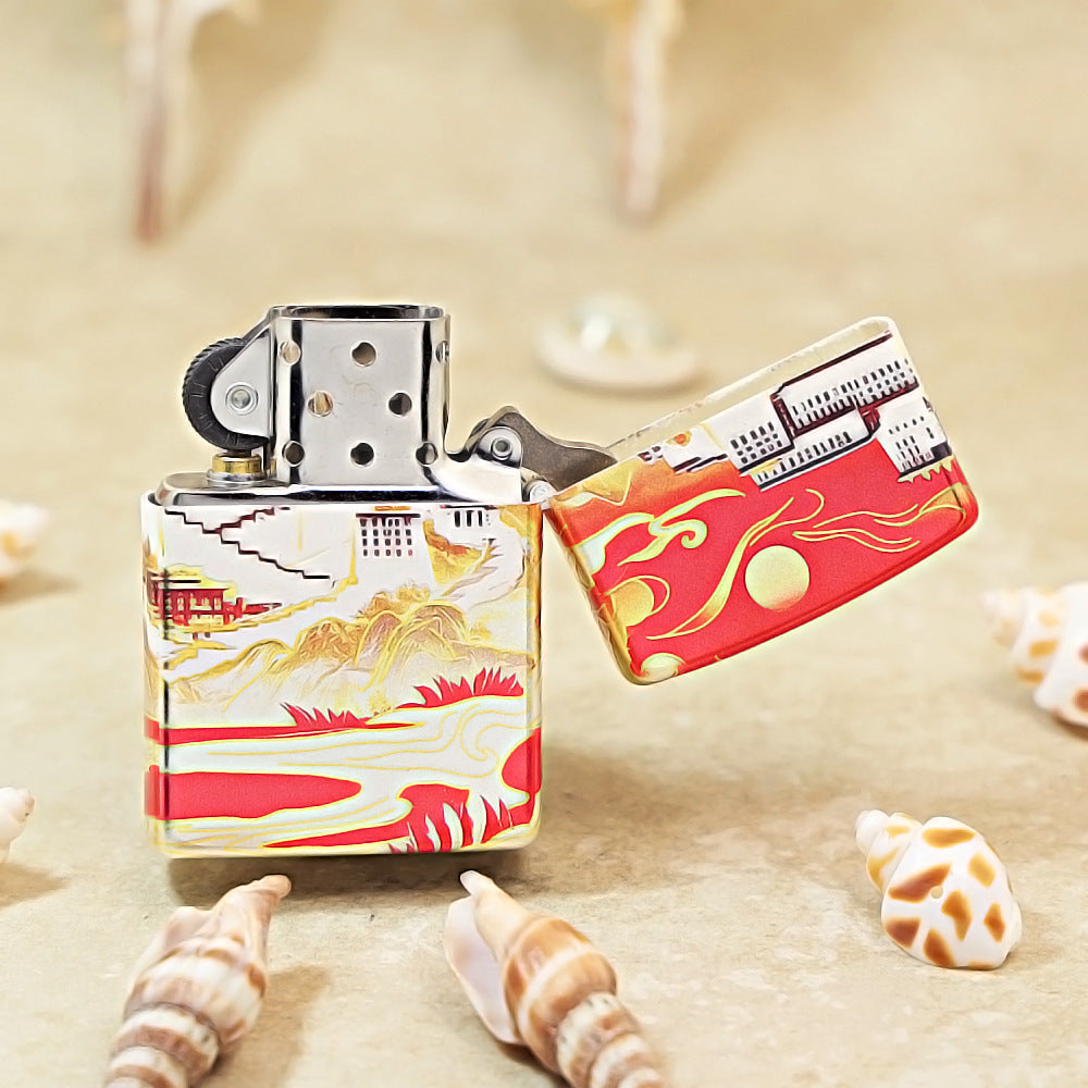 Zippo Hue Decorated Monk and Potala Palace in Tibet - CS22