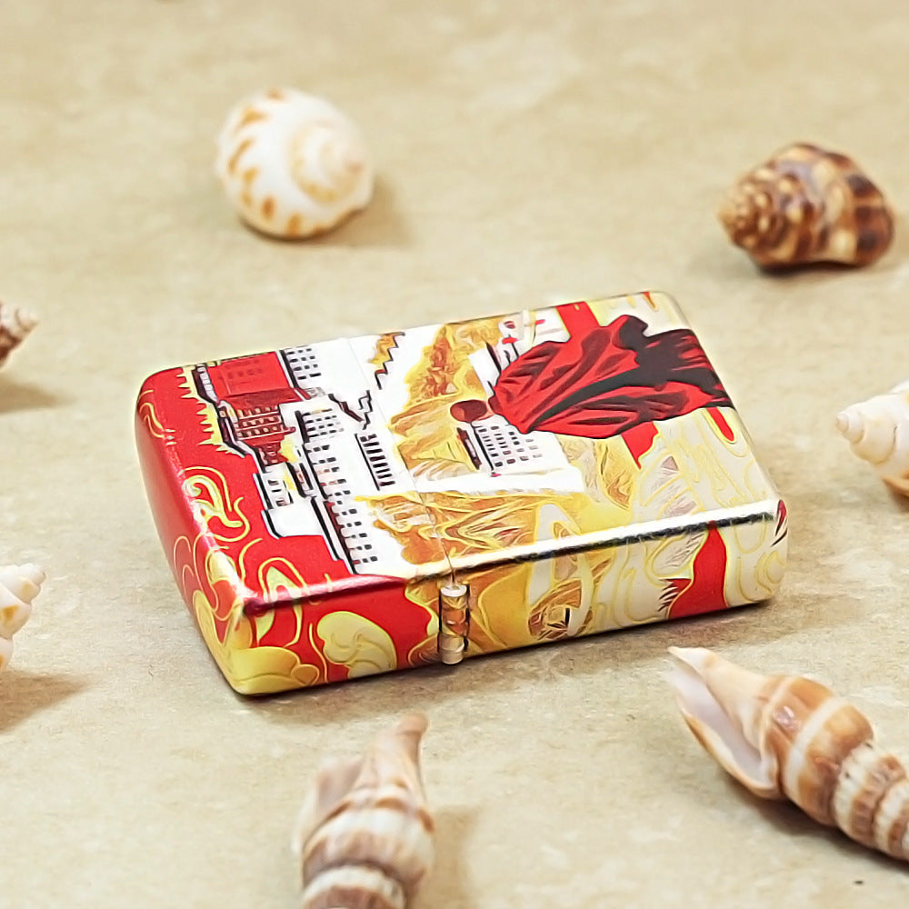 Zippo Hue Decorated Monk and Potala Palace in Tibet - CS22