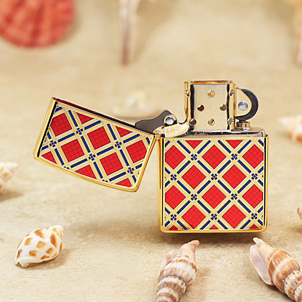 Zippo Double-Sided Diamond Pattern (Red) - JP13