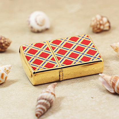 Zippo Double-Sided Diamond Pattern (Red) - JP13