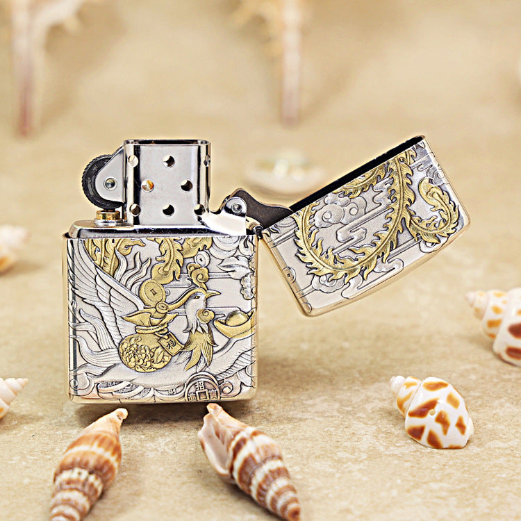 Zippo 'Dragon Brings Wealth' Intricate Carve - DS110