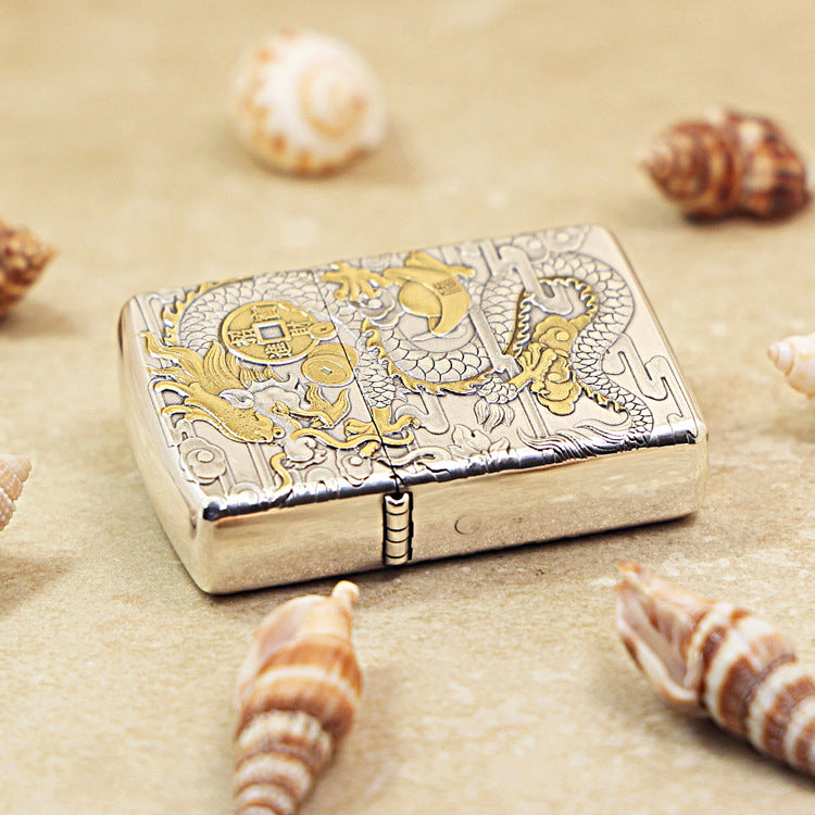 Zippo 'Dragon Brings Wealth' Intricate Carve - DS110