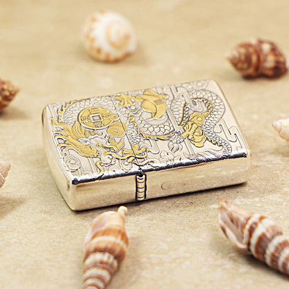 Zippo 'Dragon Brings Wealth' Intricate Carve - DS110