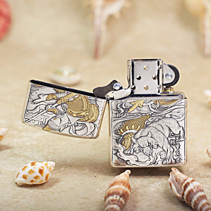 Zippo Dual-Finish Erlang Shen & Howling Dog - 162-DS95