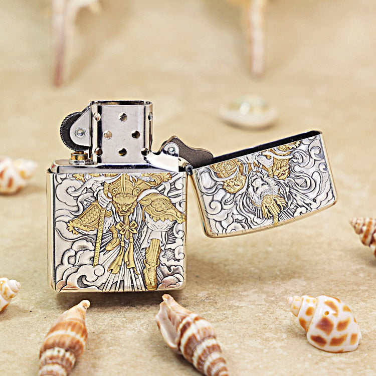 Zippo Dual-Finish Erlang Shen & Howling Dog - 162-DS95