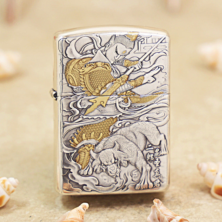 Zippo Dual-Finish Erlang Shen & Howling Dog - 162-DS95