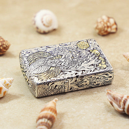 Zippo Dual-Finish Pixiu Prosperity Version (Deluxe Leather Box) - 168-DS17