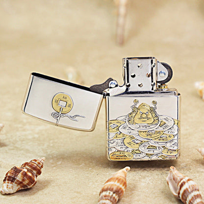 Zippo Dual-Finish 'Zhong Kui' Protector of Riches Version - 162-DS63