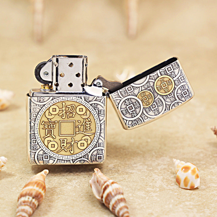 Zippo 'Eight Treasures' Intricate Carve - DS104
