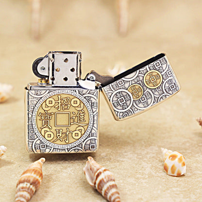 Zippo 'Eight Treasures' Intricate Carve - DS104