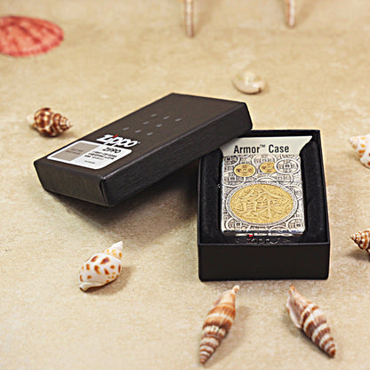 Zippo 'Eight Treasures' Intricate Carve - DS104