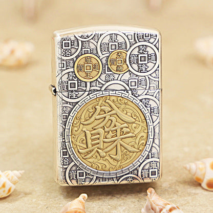 Zippo 'Eight Treasures' Intricate Carve - DS104