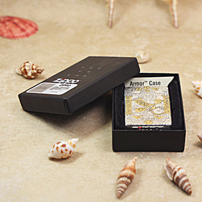 Zippo God of Riches (Cai Shen) Intricate Carve - DS108