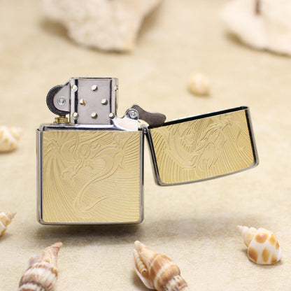 Zippo Gold Plate Double-Sided Serpent Medallion - JP65