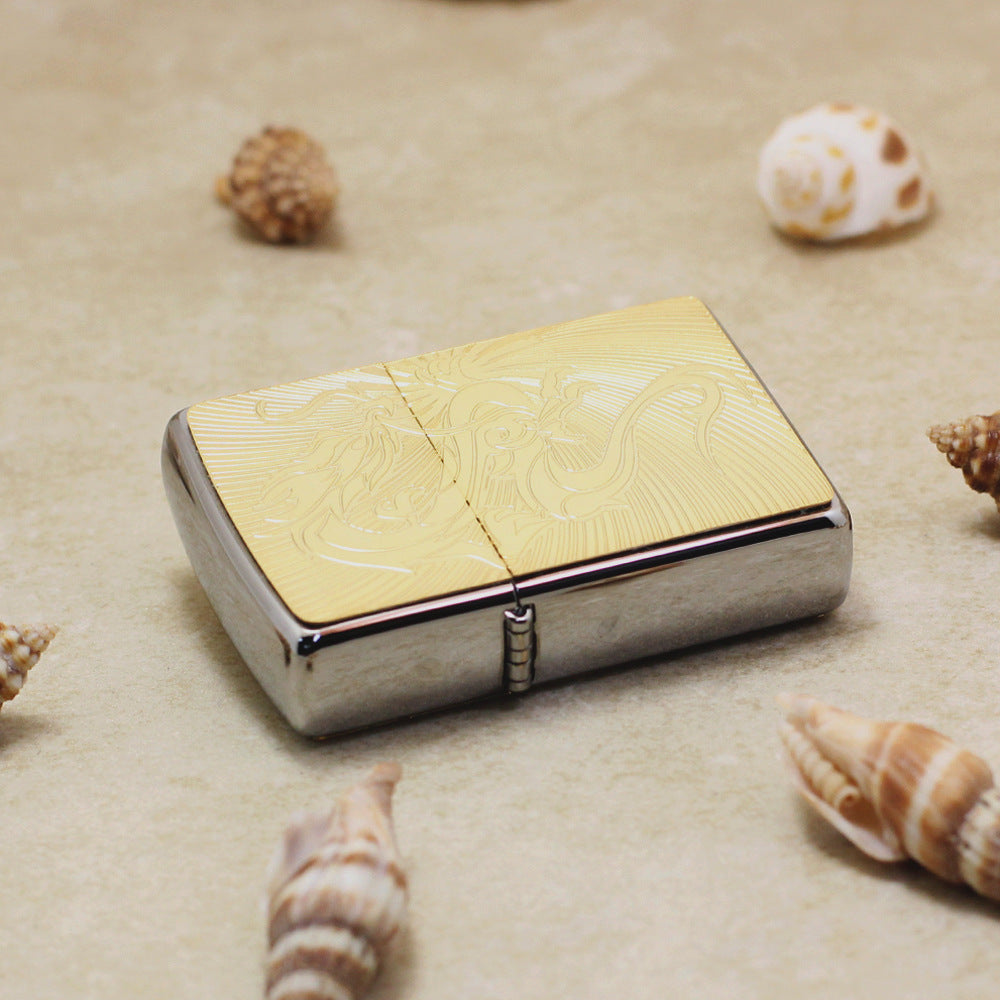 Zippo Gold Plate Double-Sided Serpent Medallion - JP65