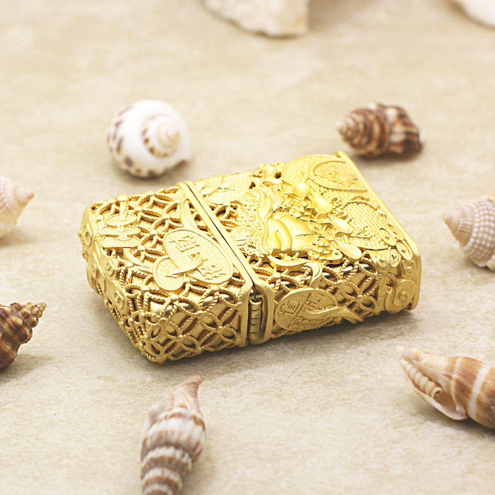 Zippo Gold-Layered 'Money Toad' Case - 205-DS58