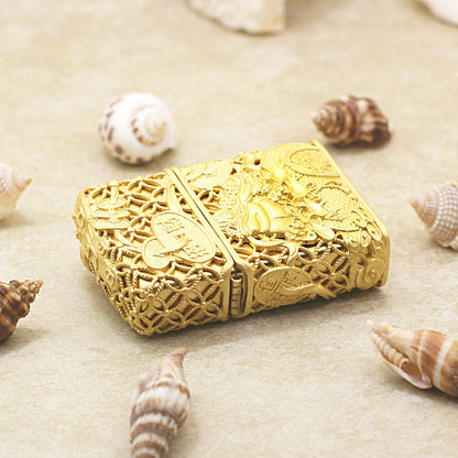 Zippo Gold-Layered 'Money Toad' Case - 205-DS58