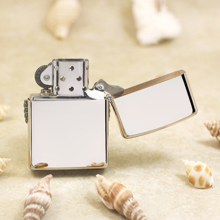 Zippo Handcrafted Wing Medallion (Silver with Blue Turquoise) - JP25