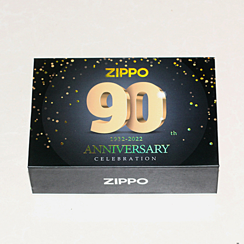 Zippo Solid 3d-embossed 90th Anniversary Mecha Digital Case Bundle - CM51