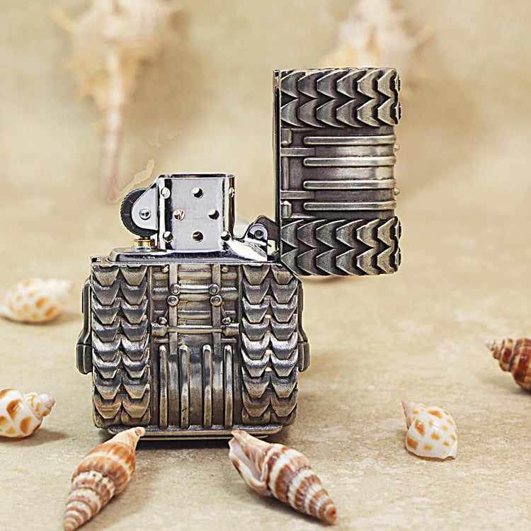 Zippo Solid 3d-embossed Anti-Tank Armored War Machine Case Bundle - CM46