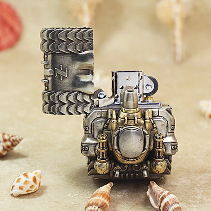 Zippo Solid 3d-embossed Anti-Tank Armored War Machine Case Bundle - CM46
