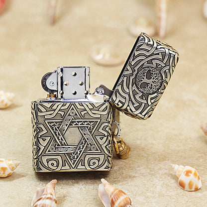 Zippo Solid 3d-embossed Embellished Protector Angel and Celtic Knotwork - CM07