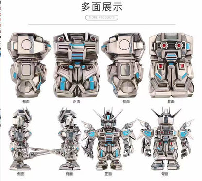 Zippo Solid 3d-embossed Magnetic Mecha Warrior Figure Case Bundle - CM36