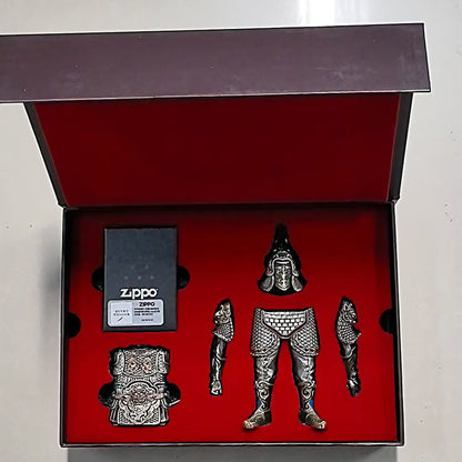 Zippo Solid 3d-embossed Multi-Hue Ancient General Heavy-duty Case Bundle - CM20