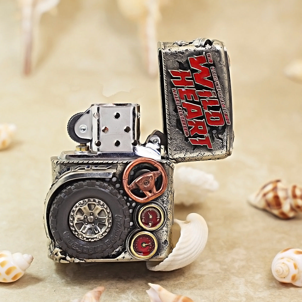 Zippo Solid 3d-embossed Off-Road Jeep and Rock Crawler Case Bundle - CM12