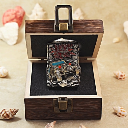 Zippo Solid 3d-embossed Off-Road Jeep and Rock Crawler Case Bundle - CM12