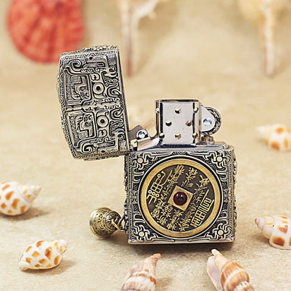 Zippo Solid 3d-embossed Argent Mountain Ghost Charm Coin Case - CM44