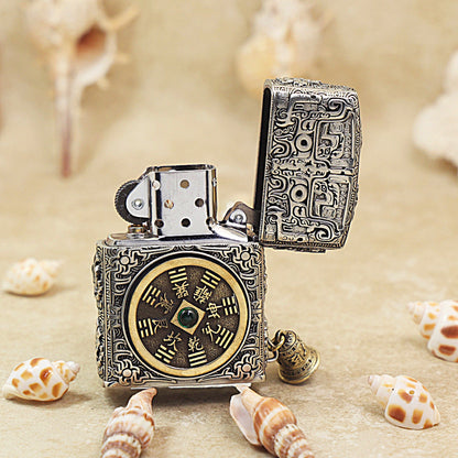 Zippo Solid 3d-embossed Argent Mountain Ghost Charm Coin Case - CM44